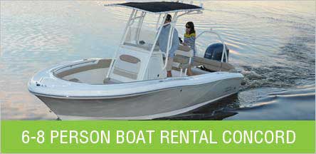 6-8 Person Boat Rental Concord