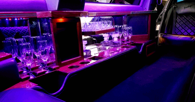 Concord 8 Passenger Limo Interior